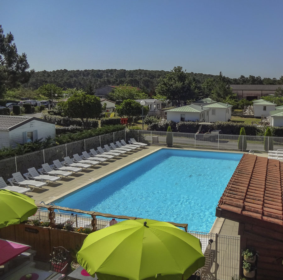 camping avec piscine chauffee lacanau